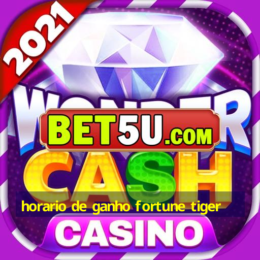 horario de ganho fortune tiger